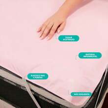 Widow Mattress Protector With Elastic 128x188 - Hồng - Xem 4