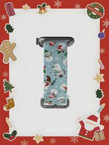 姜饼人饼干、圣诞树可爱有趣的硅胶表带，兼容 Apple Watch 38 毫米 40 毫米 41 毫米 45 毫米 44 毫米 42 毫米 49 毫米，柔软弹性透气替换表带，兼容 Apple Watch Ultra、SE、Series 9/8/7/6/5/4/3/2/1 - 彩色 - 查看 2