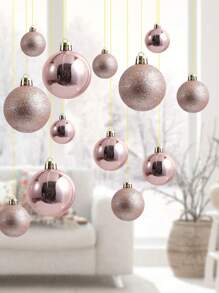 28 chiếc-Đồ trang trí cây thông Noel dạng bóng mờ, Vật dụng trang trí cửa sổ, Bộ hộp quà tặng mặt dây chuyền hình bóng trang trí Giáng sinh, Bố cục cửa sổ trung tâm mua sắm, Khách sạn, Gói đồ trang trí cây thông Noel, Trang trí tiệc Giáng sinh - Hoa hồng vàng - Xem 5