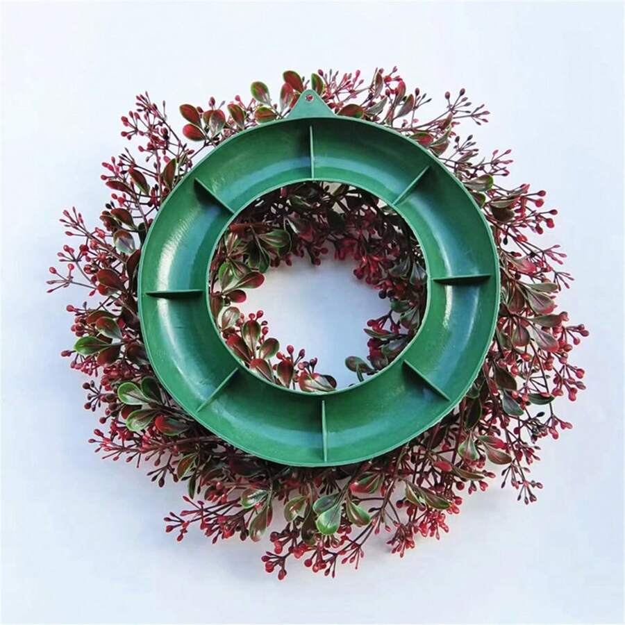 1pc 30*30cm Christmas Berry Wreath, Suitable For Wall, Door, Window