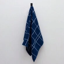 Kit 5 Large Terry Cloth Dishcloths Copa Chef 100% Cotton Great Absorption Striped - 藍色 - 查看 1