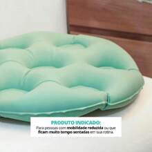 Round Egg Crate Orthopedic Pillow – Water And Inflatable Waterproof Easy To Clean - màu xanh lá - Xem 3