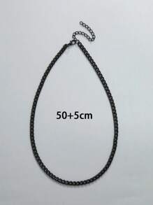 1pc Men Minimalist Chain Necklace, For Jewelry Gift And Party - Chain - View 4