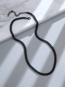 1pc Men Minimalist Chain Necklace, For Jewelry Gift And Party - Chain - View 2
