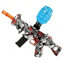 New UMP45 Electric Rubber Bullet Toy Gun, One Click Firing, Outdoor Battle Game Prop, Rechargeable (Excluding Bullets) - Multicolor - View 8