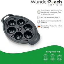 1 pieza Accesorio de vaporera de huevos para TermomixTM5 TM6, olla cocedora de huevos de 6 ranuras para el desayuno familiar - Gris - Ver 4