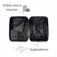 Maleta De 10 Kg Ligera Doble Llanta Esquinero Candado 20 Pulgadas - Rosa Oxidada - Ver 7