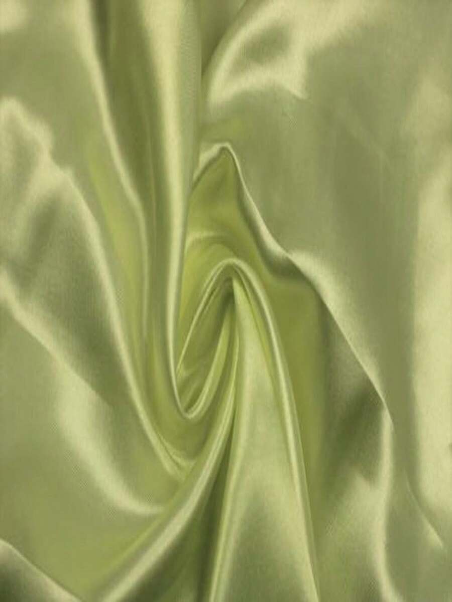 3 Meters Of Charmousse Satin Fabric (3m X 1.50m) - 青檸色 - 查看 1