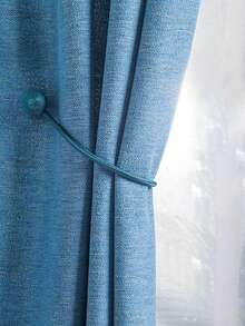 2pcs Magnetic Curtain Tiebacks, Creative Curtain Hooks, Curtain Tie Ropes - Baby Blue - View 5