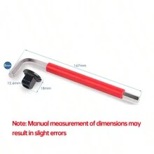 3pcs 8mm Hex Wrench + Adapter + Bottom Bracket Socket/Cassette Lockring Socket/Freewheel Socket, Bicycle Hex Disassembly Repair Tools For Mountain Bike Bottom Bracket, Cassette, Freewheel - Multicolor - View 2