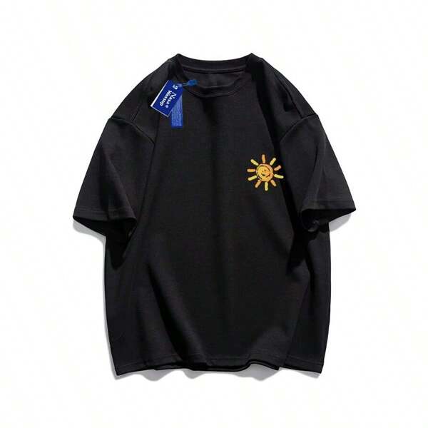 Camiseta bulsa masculino feminina sol  manga curta  unissex