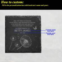 1pc Customized Memorial Stone - Customizable Square Plaque, Suitable For Home Decor, Arts & Crafts - Unique Memorial Gift, Engraved Memorials, Tombstones And Personalized Name Commemoratives - Multicolor - View 8