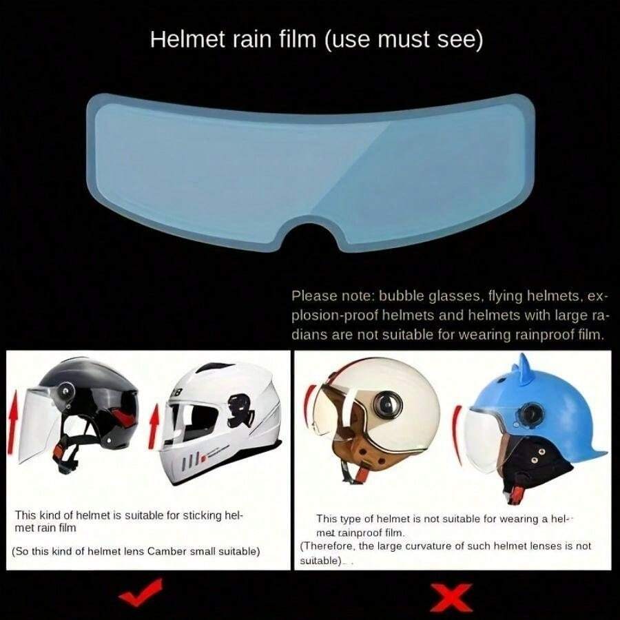 2 Packs (Green AntiFog Film And Blue RainProof Film) Universal