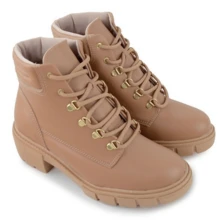 Short Boot Tractor-Shaped Blogger Beira Rio - 摩卡棕 - 查看 3