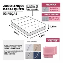 400 Thread Count Bedding Set With Elastic Band Hotel Standard All Sizes - verde menta - Ver 7