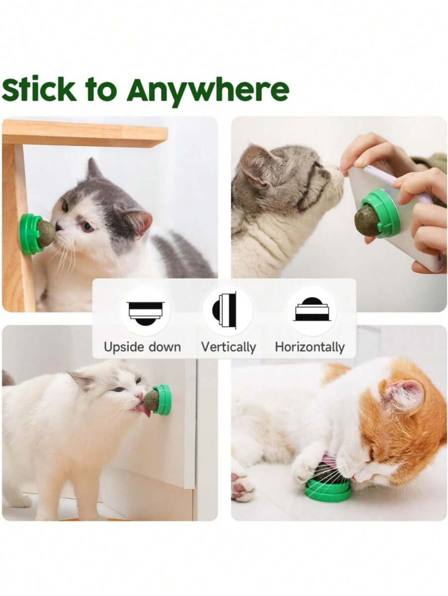 Potaroma Catnip Toys Balls, Extra Cat Energy Ball, Edible Kitten