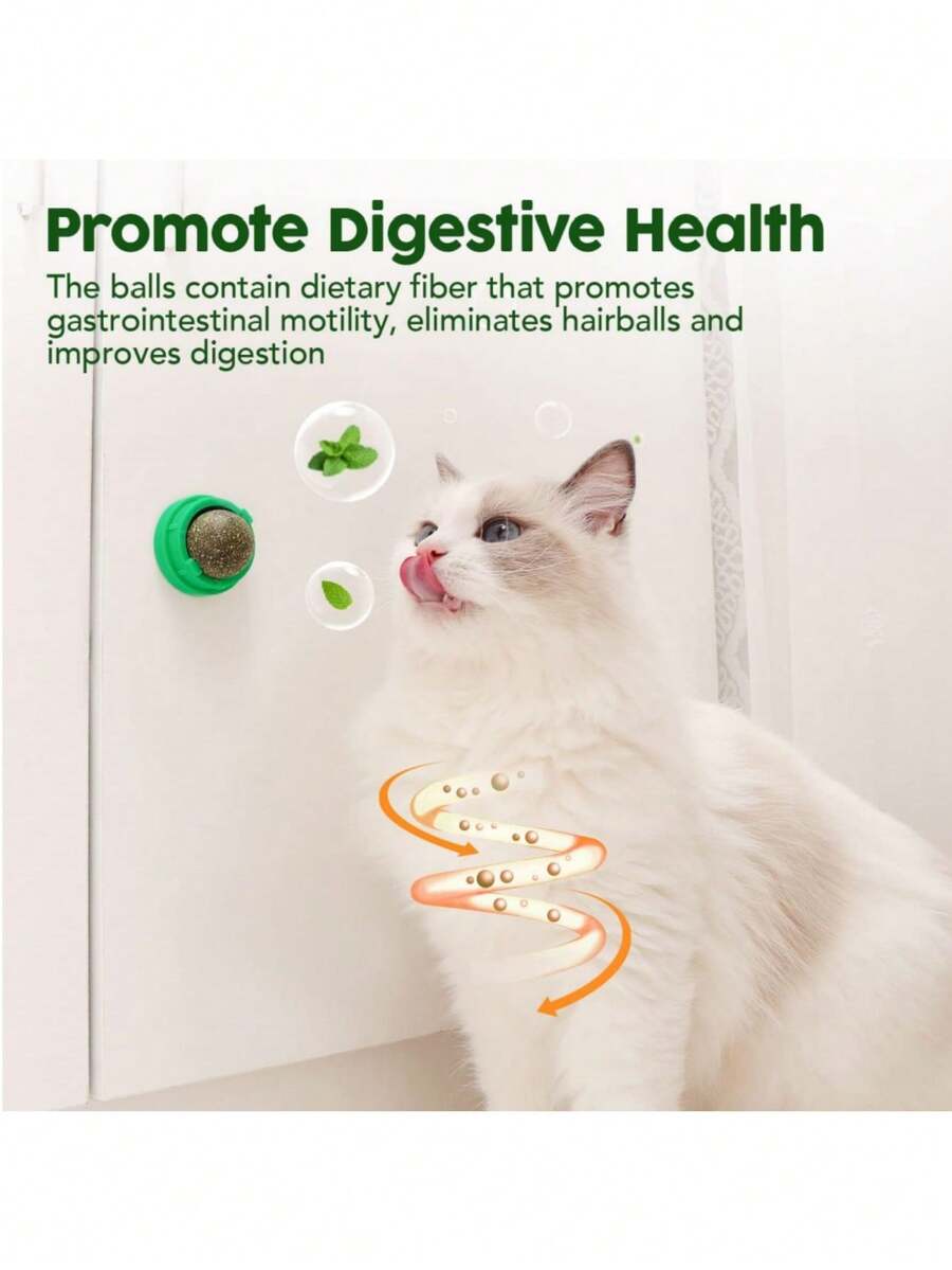 Potaroma Catnip Toys Balls, Extra Cat Energy Ball, Edible Kitten