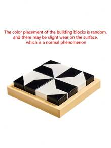 Cognitive Hiding Wooden Building Block Puzzle Toy, Develop Children's Spatial Thinking & Imagination, Parent-Child Interactive Tabletop Game, Brain Games Kids,Brain Teaser Adult,Kids Interactive Games,Puzzles For Adults,Puzzle>Kid,Games,Puzzle,Game