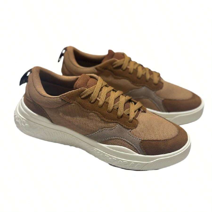 Neo VR3 Casual Women's Men's Suede Stylish Lightweight Walking Gym Comfortable Sneakers Promotion - NEO/CONHAQUE - 查看 1