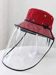 成人户外防喷溅渔夫帽户外隔离面罩厨房做饭炒菜烹饪防油烟面罩 - 彩色 - 查看 13