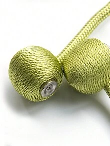 2pcs Magnetic Curtain Tiebacks, Creative Curtain Hooks, Curtain Tie Bands - Green - View 6