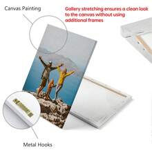 1 张定制带框帆布海报 - 用您自己的照片进行个性化定制 | 非常适合卧室、客厅或办公室装饰 | 现代艺术壁挂，圣诞礼物 - 彩色 - 查看 5