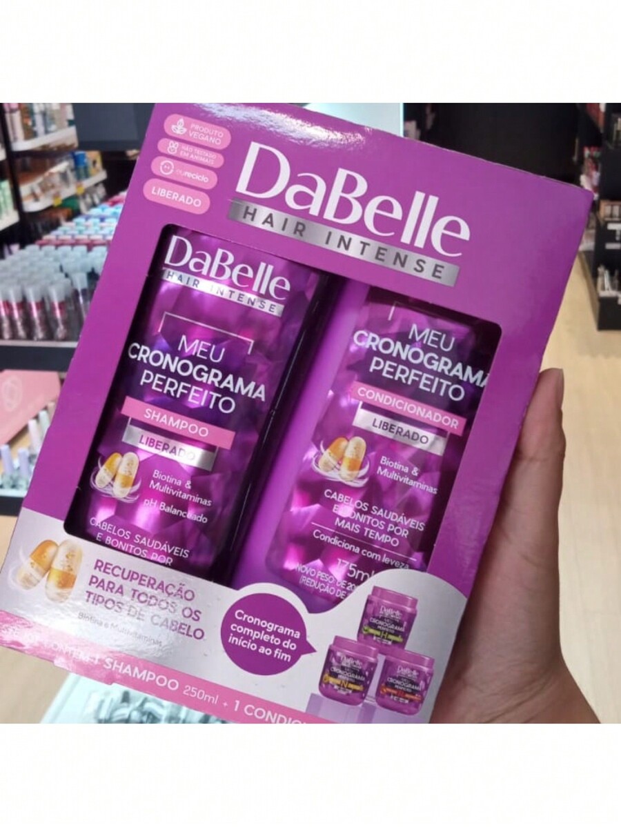 Kit Shampoo e Condicionador Cronograma Perfeito Dabelle SHEIN Brasil