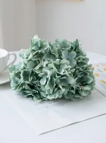 1/3 件人造绣球花束假植物房间装饰秋季装饰假花花园秋季装饰中心装饰生日派对装饰婚礼花篮，新娘手捧花，家居装饰，餐厅，卧室，窗台装饰，花瓶装饰，情人节礼物，新年装饰，户外花园，开学季 - 薄荷綠 - 查看 7