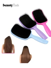Flex Paddle Brush - For All Hair Types - Anti Frizz - Multicolor - Ver 3