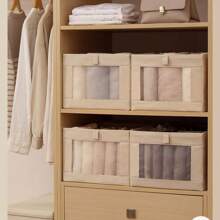 1/3/5pcs cesto organizador roupa cobertor casacos armário  40X26X16 CM, Poliéster