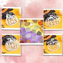 1 件万圣节南瓜金属碳钢纸艺压花切割模具，适用于 DIY 卡片制作剪贴簿工艺切割模具 - 銀色 - 查看 8