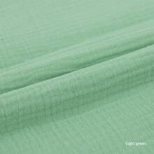 1 pieza Tela de muselina de algodón 100% de doble capa, resistente a las arrugas, agradable a la piel y suave, con medidas pre-cortadas de 50cm x 135cm (19in x 53in). Tela de muselina de algodón de doble capa para costura DIY, adecuada para pijamas, mantas para dormir, vestidos, ropa de estar en casa, diademas, toallas, batas de baño y otras manualidades.
