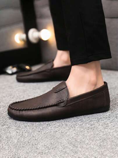 2024 Men's New Casual Fashion Comfortable Daily Business Formal Shoes Loafers (Please Order One Size Up As The Loafers Tend To Run Small)