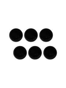 Black Sand Lines Ceramic Dessert Plate Set Kit 6 Units - màu đen - Xem 1