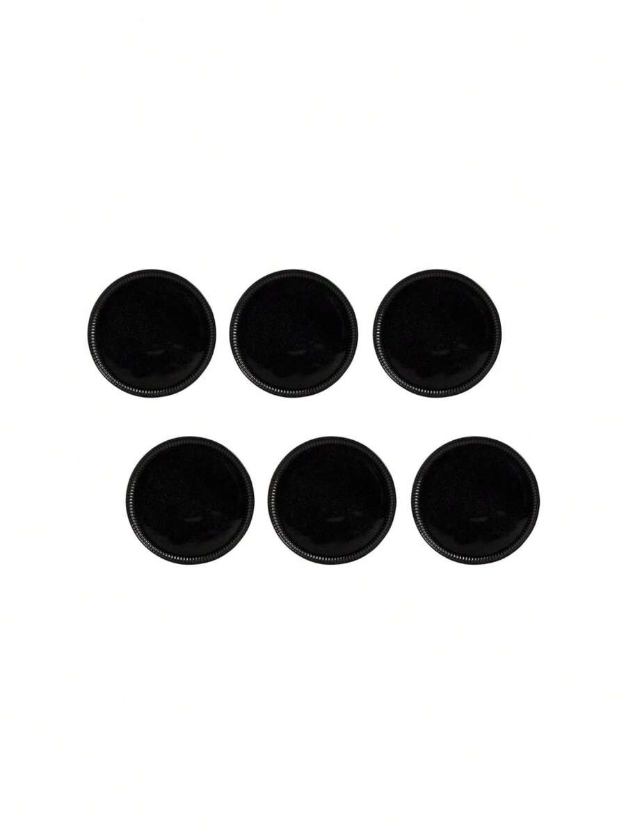 Black Sand Lines Ceramic Dessert Plate Set Kit 6 Units - màu đen - Xem 1