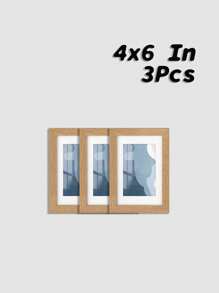 精美相框，尺寸可选4x6、5x7、8x8、8x10、12x12、11x14、12x16英寸，方形和长方形人像相框，适合壁挂或桌面摆放，颜色可选黑色/白色/木色/棕色/金色 - 多色 - 查看 20