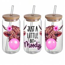 4pcs/Set Funny Cows UV DTF Cup Wraps Decals Transfer Printing Waterproof Self-Adhesive Stickers For Mug Water Bottle Cup Useful Sticker For Home Decoration, 16 OZ Glass Can Wrap, 3d Crystal Label Waterproof And Scratch Resistant Eid Al-Adha Mubarak - Multicolor - View 6