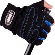 1 Pair Stay Protected & Comfortable: Half-Finger Fitness Gloves For Men & Women - Breathable Sunshade Sports Gloves For Outdoor Activities, Black Gloves, Gym, Sport, Gym, Home Exercise, Women's Gym Gloves, Boxing Gloves, Gym Gloves, Gym Gloves, Men's Gym Gloves