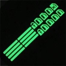 18 pegatinas pequeñas de botones de control de ventana, pegatinas reflectantes fluorescentes dentro del coche
