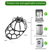 2pcs Baseball Cap Washer, Washing Machine Safe Cap Cleaner To Prevent Deformation, Cap Cleaning Protector, Baseball Cap Laundry Cleaning Cage
