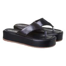 LOLLA MARIA WOMEN'S PLATFORM FLIP FLOPS - màu đen - Xem 2