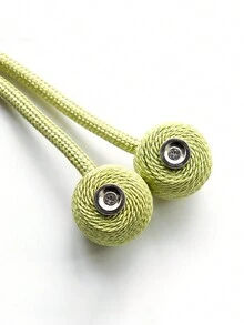 2pcs Magnetic Curtain Tiebacks, Creative Curtain Hooks, Curtain Tie Bands - Green - View 5