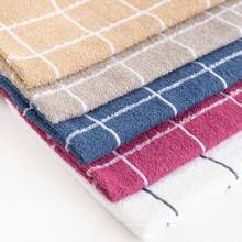 Kit 5 Large Terry Cloth Dishcloths Copa Chef 100% Cotton Great Absorption Striped - White - View 4