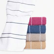 Kit 5 Large Terry Cloth Dishcloths Copa Chef 100% Cotton Great Absorption Striped - White - View 3