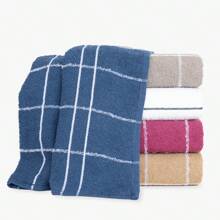 Kit 5 Large Terry Cloth Dishcloths Copa Chef 100% Cotton Great Absorption Striped - White - View 2
