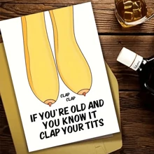 粗鲁问候趣味生日贺卡，适合女性，适合男士/女士/丈夫/妻子，21 岁、30 岁、40 岁、50 岁生日礼物，圣诞节 - 多色 - 查看 8