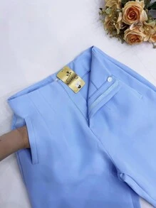 Sullyn_modas High Waist Pants - Baby Blue - View 5