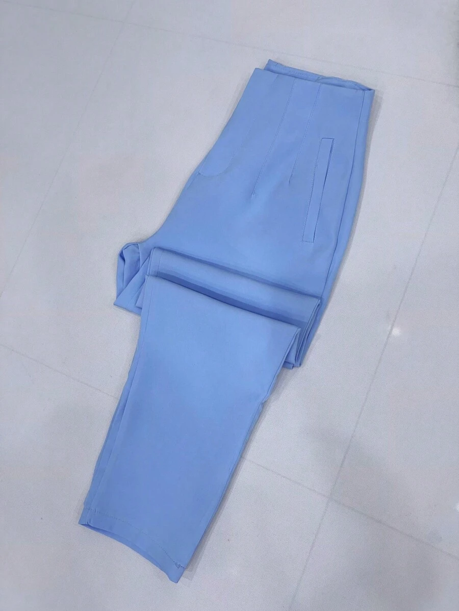 Sullyn_modas High Waist Pants - Baby Blue - View 1