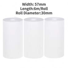 Coreless Thermal Receipt Roll 57*30 Receipt Paper 57*30Mm Printer Paper Thermal Pos Printing - White - View 10