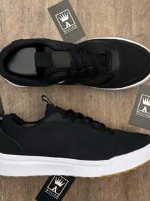 "UltraRange Unisex Comfortable Sneakers - Black And White" - 黑與白 - 查看 5